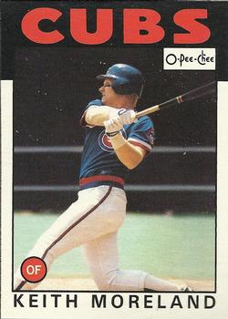 1986 O-Pee-Chee Baseball Cards 266     Keith Moreland